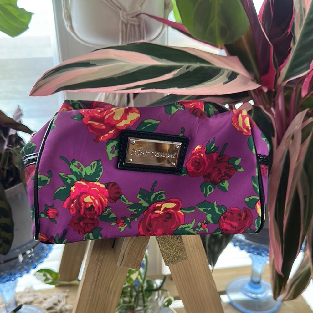 Betsy Johnson Floral Makeup Bag